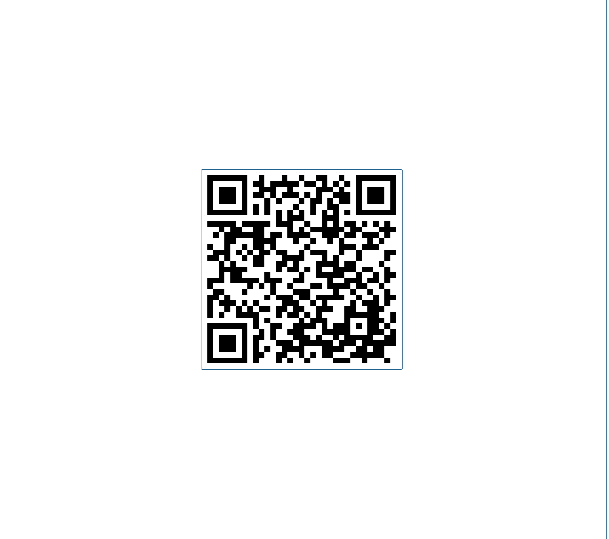 Código QR para una cuenta de prueba 